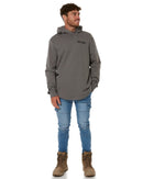 Blueprint Dual Curved Hoodie - Charcoal