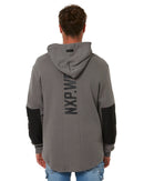 Blueprint Dual Curved Hoodie - Charcoal