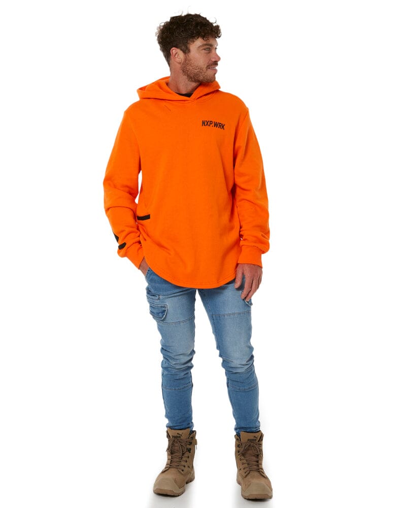 Blueprint Dual Curved Hoodie - Work Orange