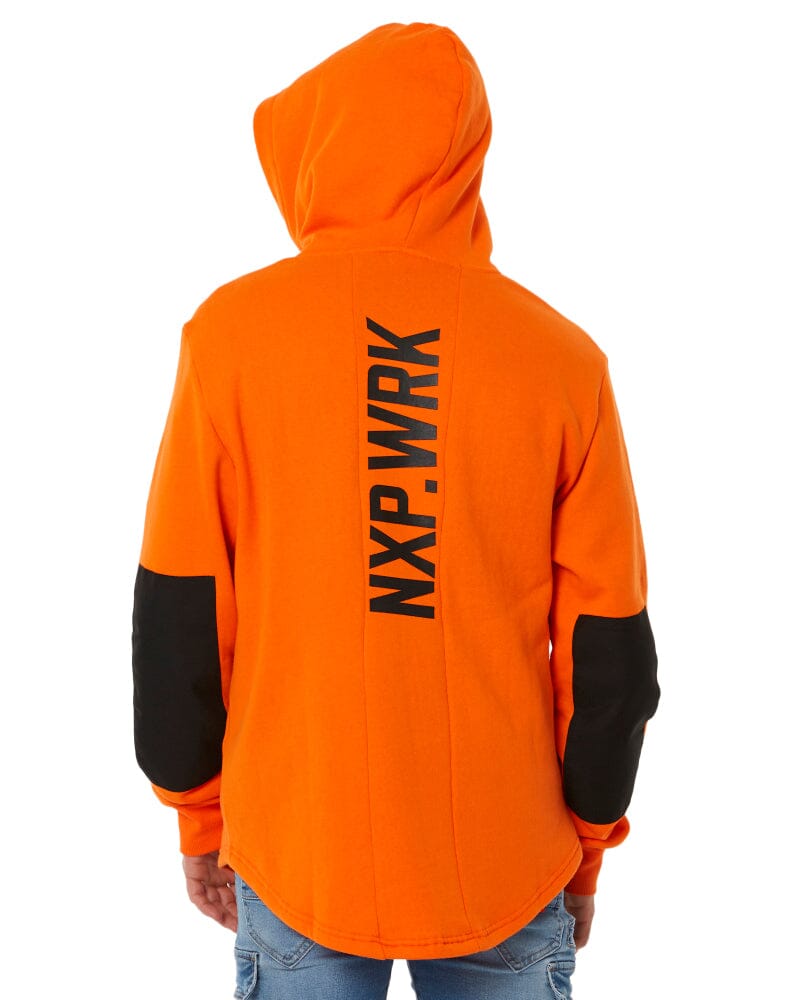 Blueprint Dual Curved Hoodie - Work Orange