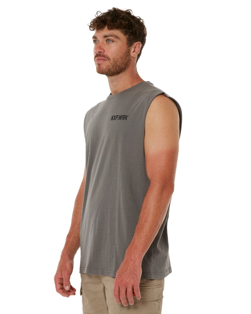 Blueprint Relaxed Muscle Tee - Charcoal