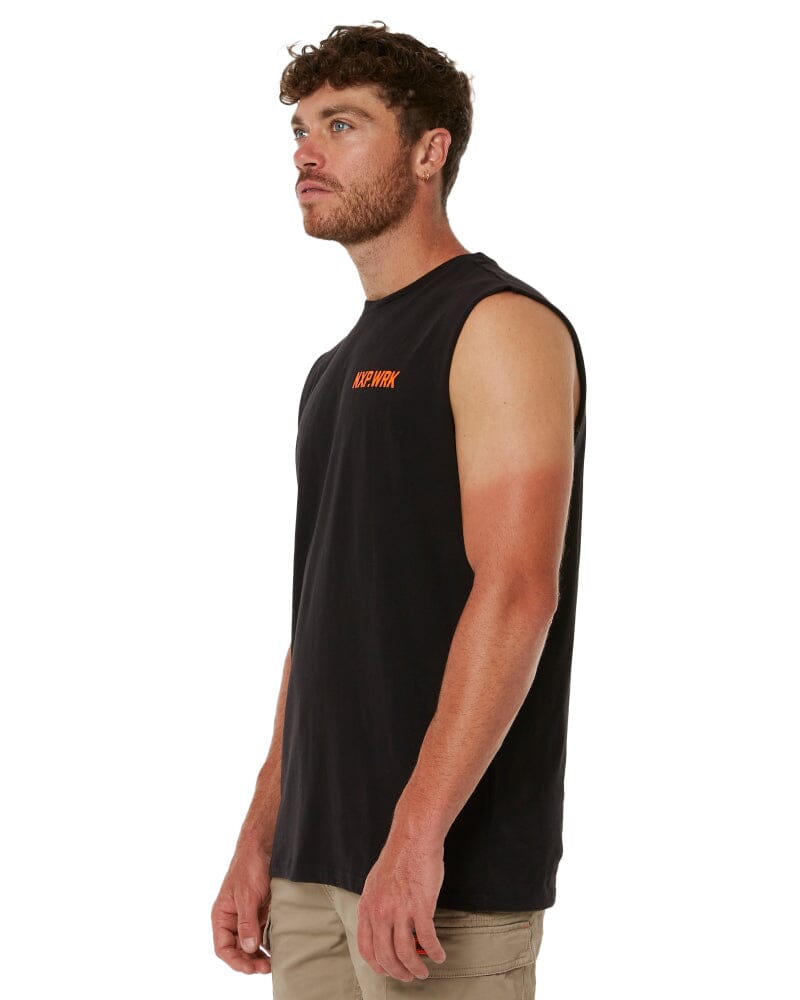 Blueprint Relaxed Muscle Tee - Solid Black