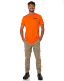 Blueprint Dual Curved T-Shirt - Work Orange
