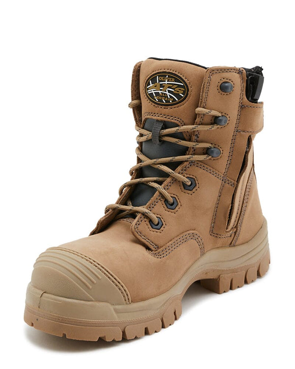 AT 45-652Z Zip Sided Boot - Stone