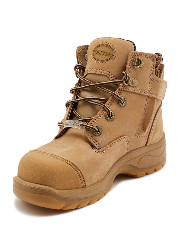 Womens AT 49-450z Zip Sided Boot - Stone