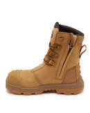 AT 54-585Z Hi Leg Zip Side Safety Boot - Wheat