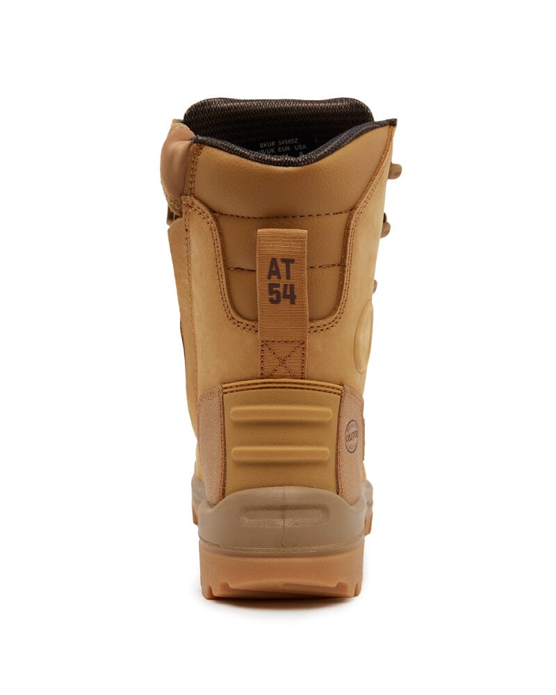 Oliver AT 54-585Z Hi Leg Zip Side Safety Boot - Wheat | Buy Online