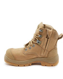 Womens AT 59-452Z Zip Side Boot - Stone