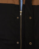 Two Tone Vest - Black/Whisky