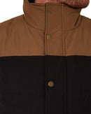 Two Tone Vest - Black/Whisky