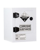 Corrosive Substance Storage Cabinet Polypropylene 20L 1 Door 1 Shelf - White