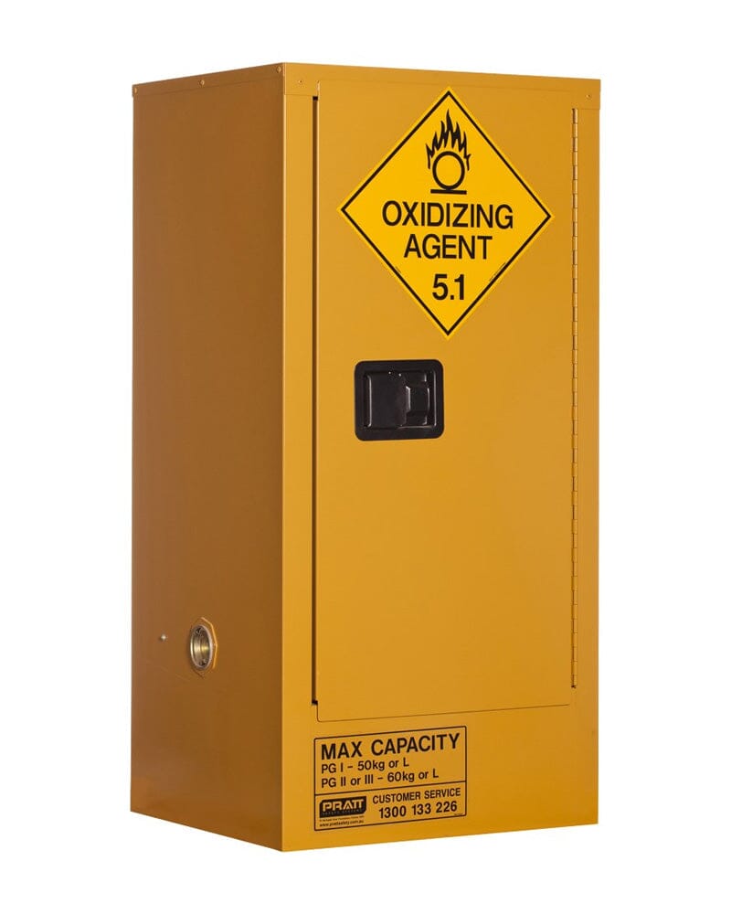 Pratt Safety Oxidizing Agent Storage Cabinet 60L 1 Door 2 Shelves ...