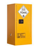 Toxic Substance Storage Cabinet 60L 1 Door 2 Shelves - Yellow