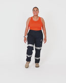 WP-7WT Womens Stretch Ripstop Taped Work Pant - Navy
