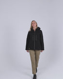 Womens Flex and Move Hooded Soft Shell Jacket - Black