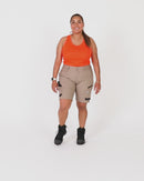 WS-5W Womens Stretch Ripstop Work Short - Khaki