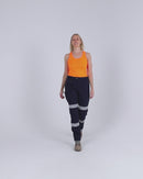 Womens Taped Stretch Cotton Drill Cargo Pants - Navy
