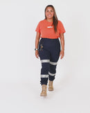 The Workz Womens Taped Pant - Navy