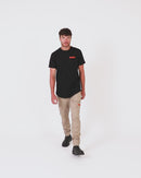 Blueprint Dual Curved T-Shirt - Solid Black