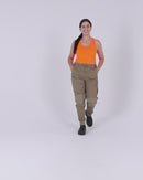 Womens Cuffed Dynamic Pant - Khaki