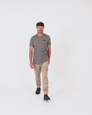 Blueprint Dual Curved T-Shirt - Charcoal