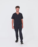 Avery V Neck Scrub Top - Midnight Navy