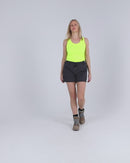 Womens Flex and Move 4-Way Stretch Elastic Waist Short - Charcoal