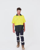 Cool Lightweight Drill Shirt SS - Yellow/Bottle