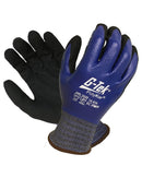 G Tek Polykor X7 Dual Coat 18 Gauge Nitrile Glove - Black/Blue