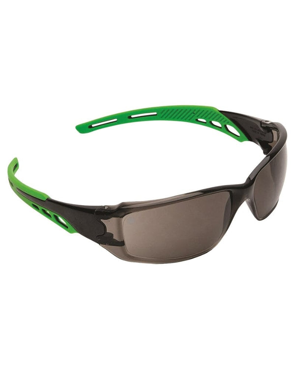 Cirrus Green Arms Safety Glasses - Smoke