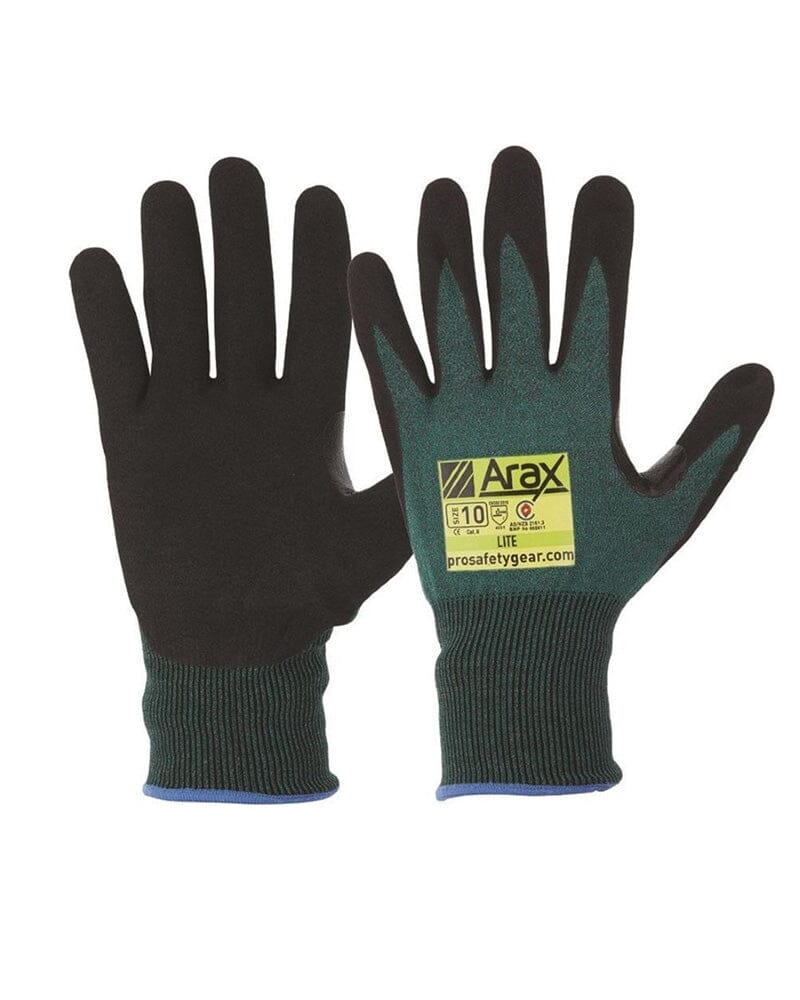 Arax Nitrile Sand Dip Palm - Green