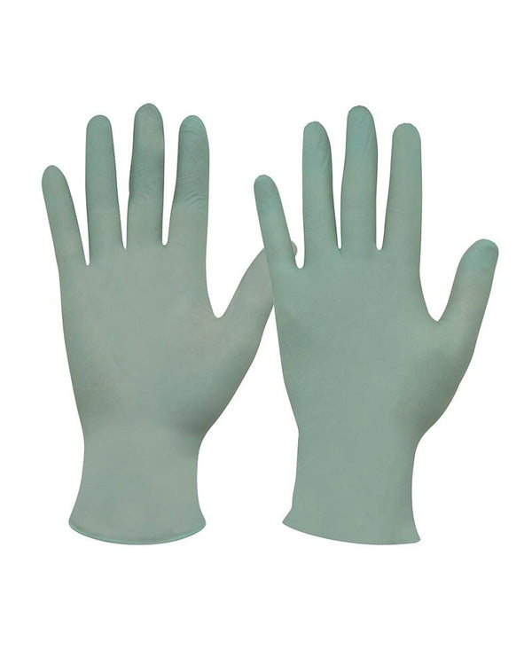 Biodegradable Disposable Nitrile Powder Free Gloves - Green