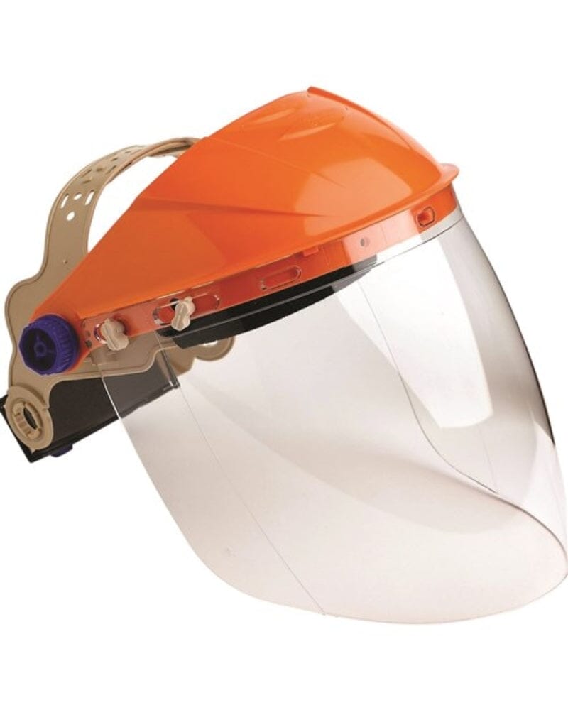 Striker Browguard With Clear Lens Visor - Orange