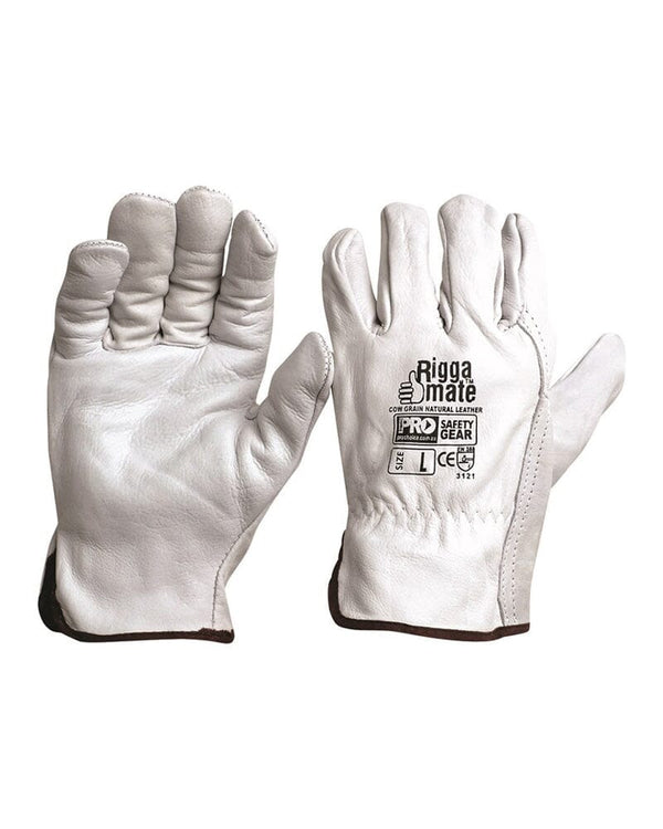 Riggamate Cow Grain Gloves - White