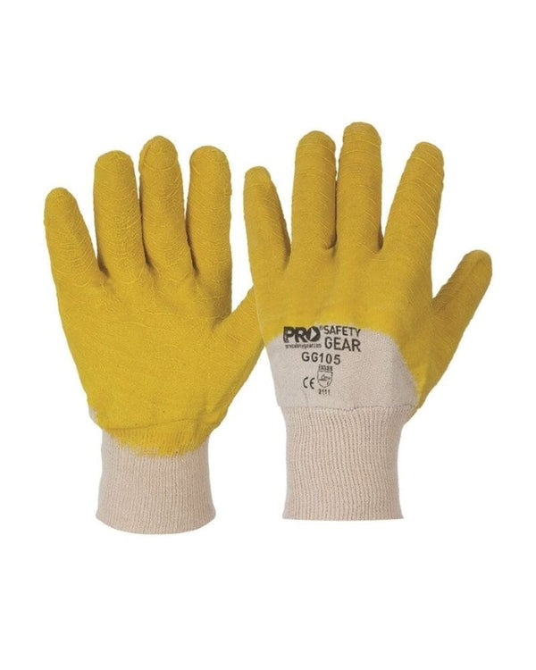 Glass Gripper Gloves - Yellow