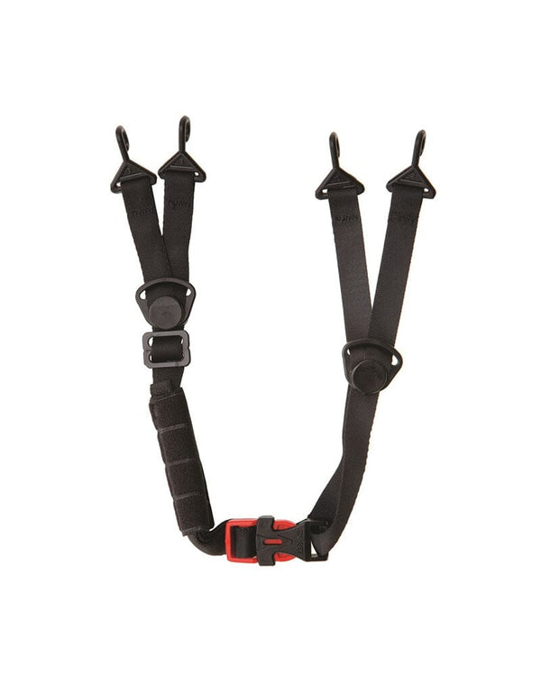 4 Point Hard Hard Chin Strap - Black