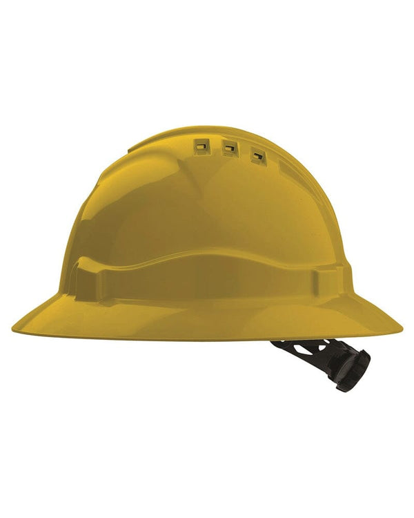 Vented Hard Hat Full Brim - Yellow