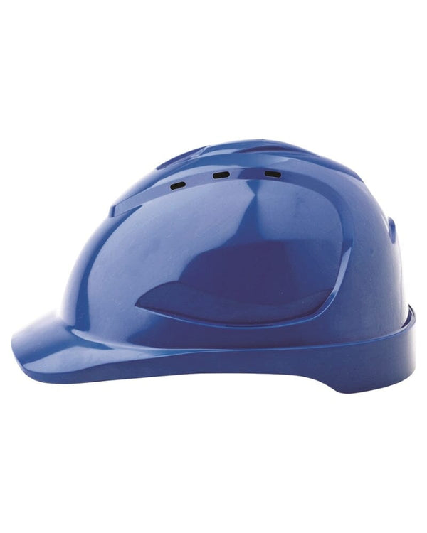 Vented Hard Hat 9 Point Ventilation - Blue