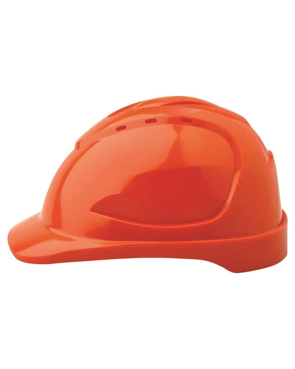 Vented Hard Hat 9 Point Ventilation - Orange