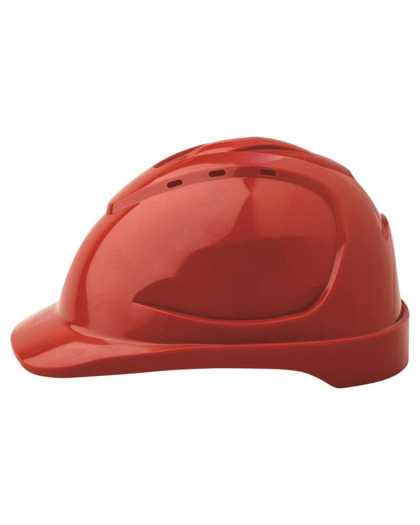 Vented Hard Hat 9 Point Ventilation - Red