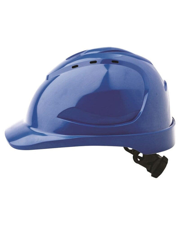 V9 Hard Hat Vented Ratchet Harness - Blue