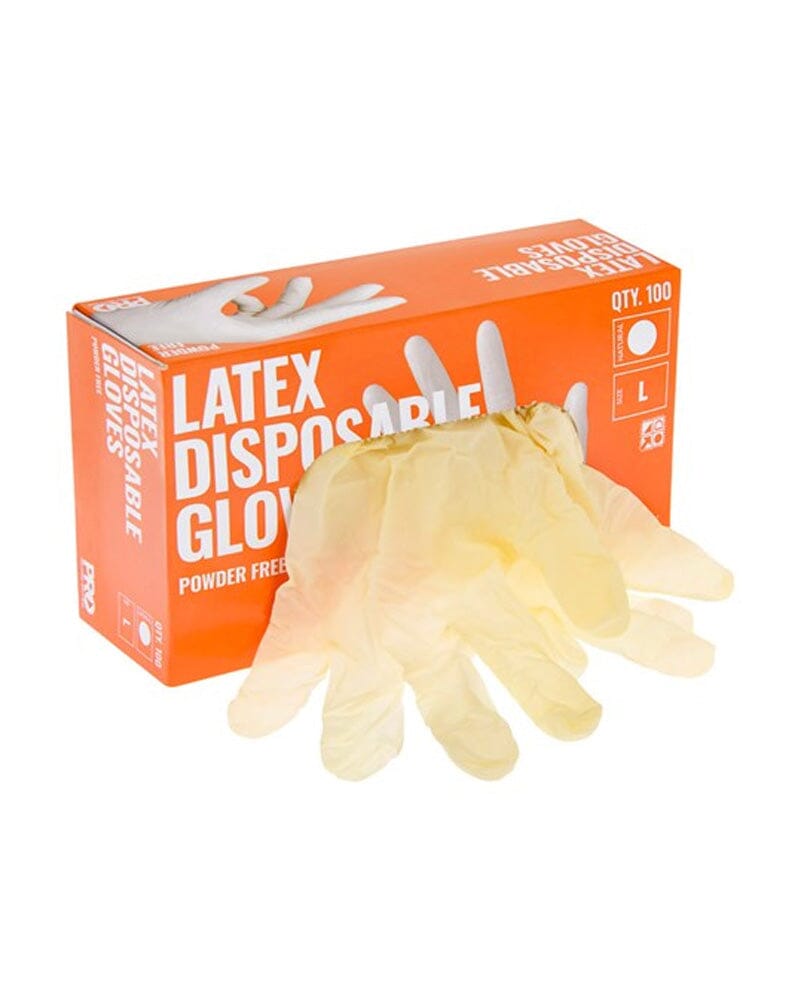 Disposable Latex Powder Free Gloves - Clear