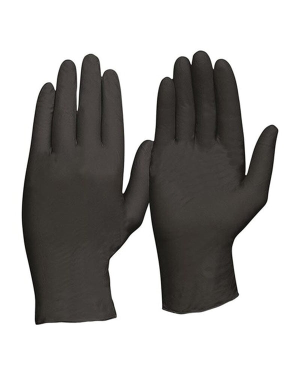 Disposable Nitrile Powder Free Gloves - Black