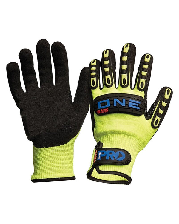Arax One Anti Vibration Glove - Black/Yellow