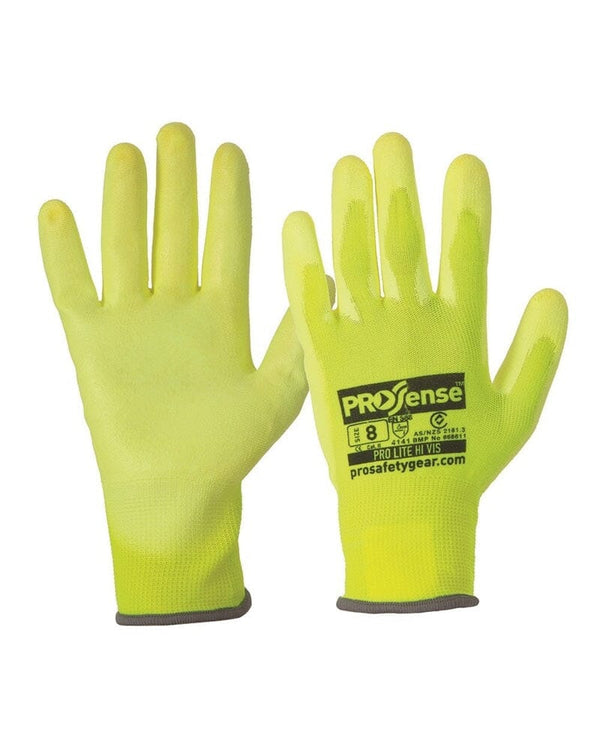 Prosense Prolite Hi Vis Gloves - Yellow