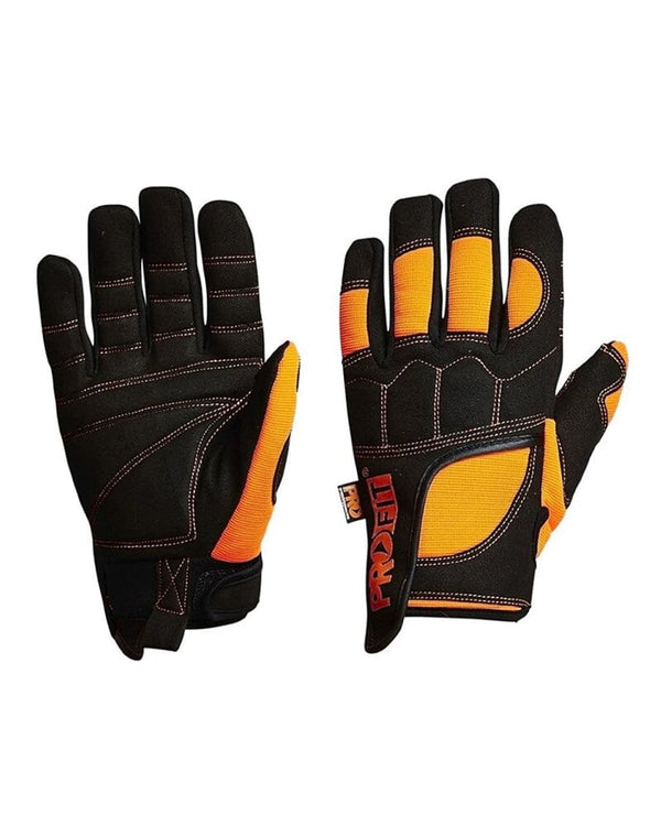 Profit Provibe Anti Vibration Gloves - Black/Orange