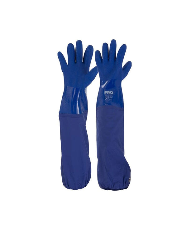 60cm PVC Gloves - Blue