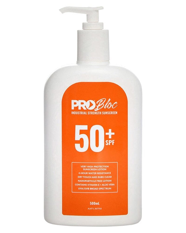 Pro Bloc Sunscreen 500ml Pump Bottle - White