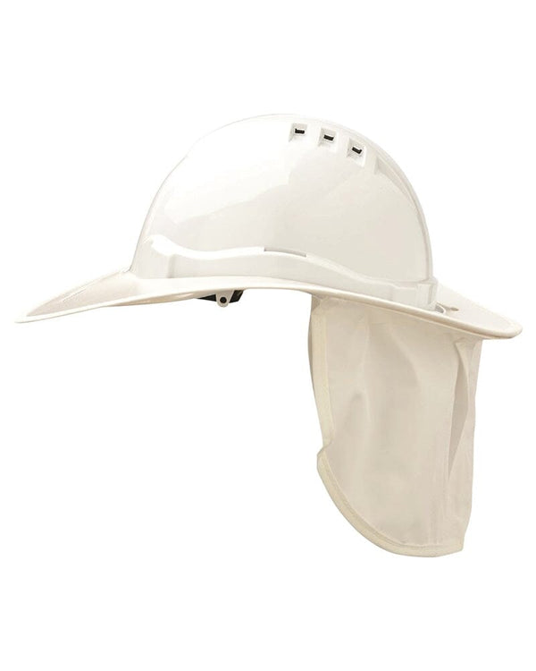Hard Hat Brim Plastic - White