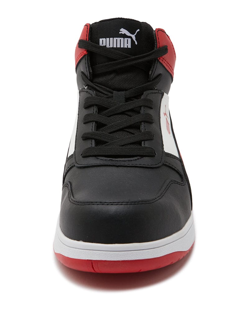 Puma Frontcourt Mid Heritage Safety Shoe Black/Red Buy Online
